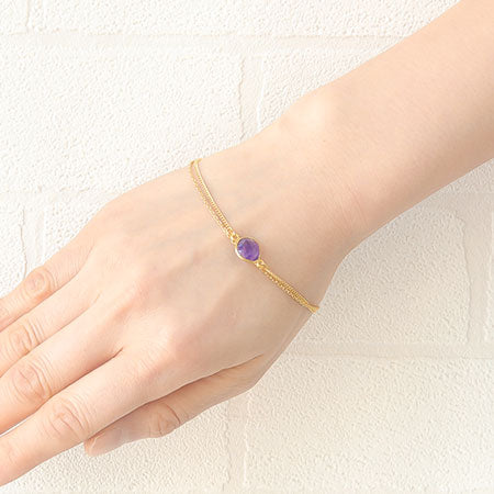 チェーンブレス 2連 アジャスター付 ロジウムカラー – 貴和製作所