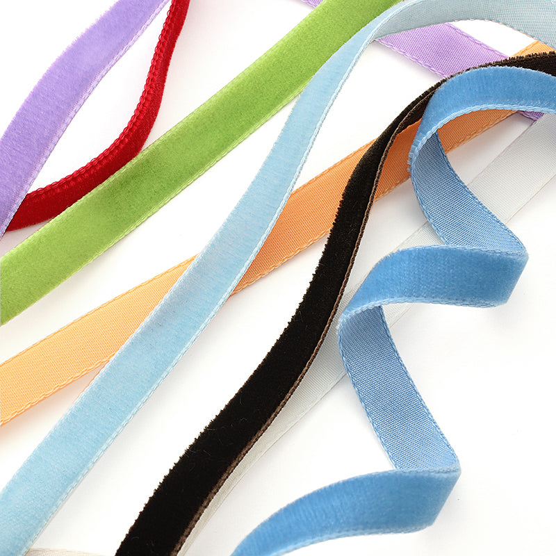 スイスベルベットリボン ブルー – 貴和製作所オンラインストア