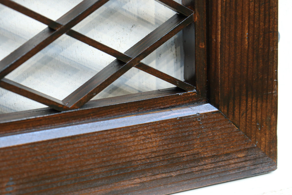 緻密な組子模様がワンポイントのモダンな小型欄間 EZ2579 在庫1枚 – 古