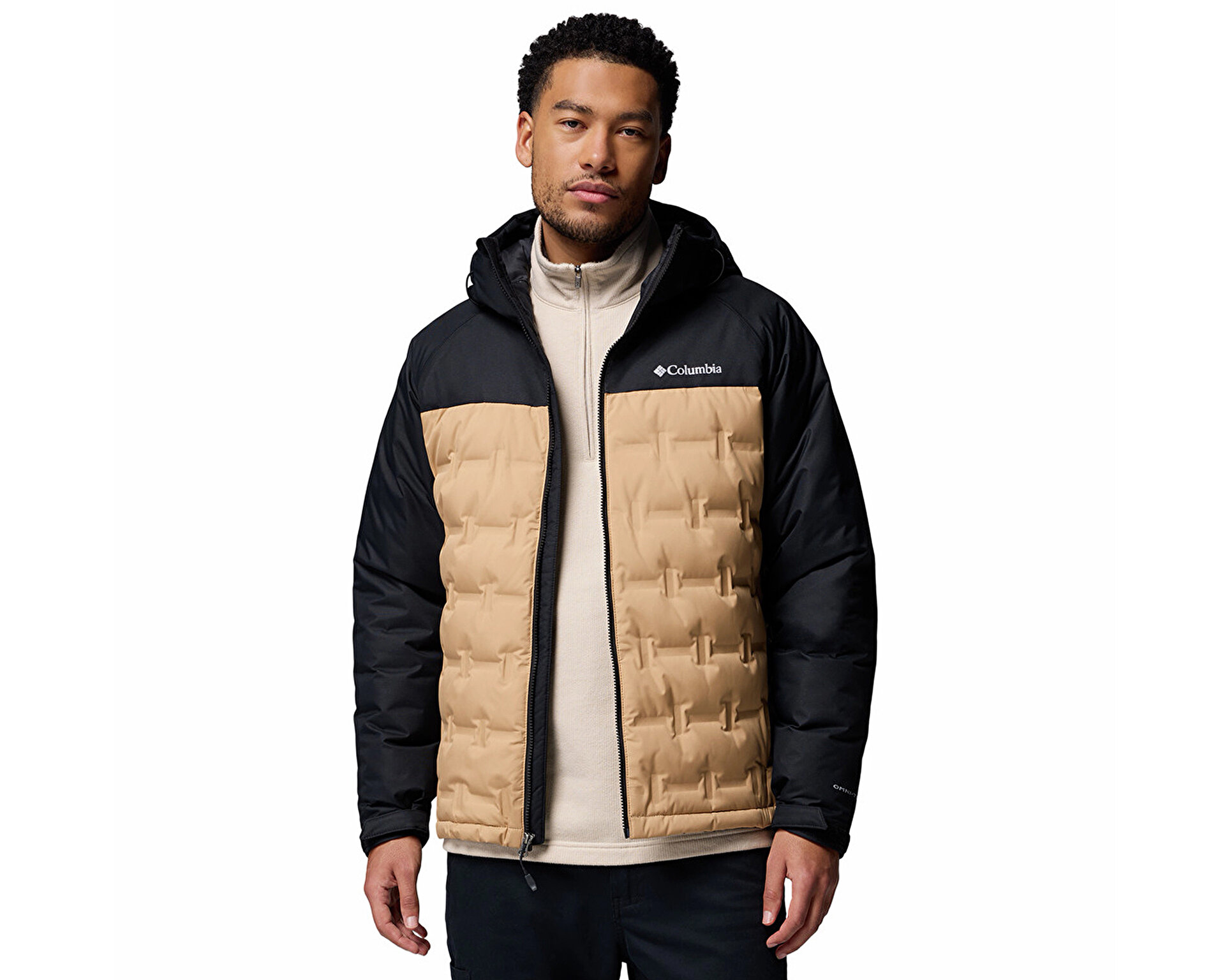 COLUMBIA Erkek GRAND TREK III DOWN HOODED JACKET Kahverengi