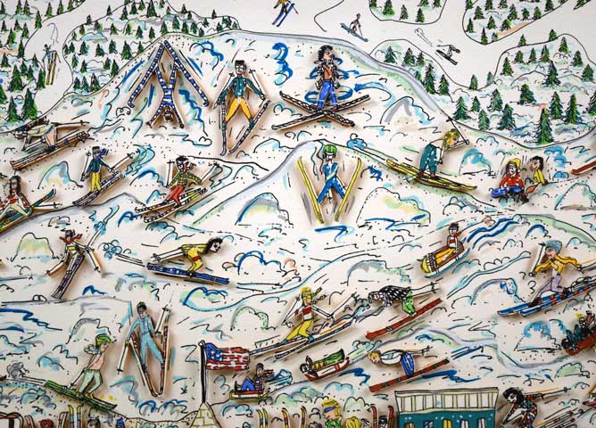 ジェームス・リジィ（JAMES RIZZI）「IT′s THE ALTITUDE」3Dリトグラフ