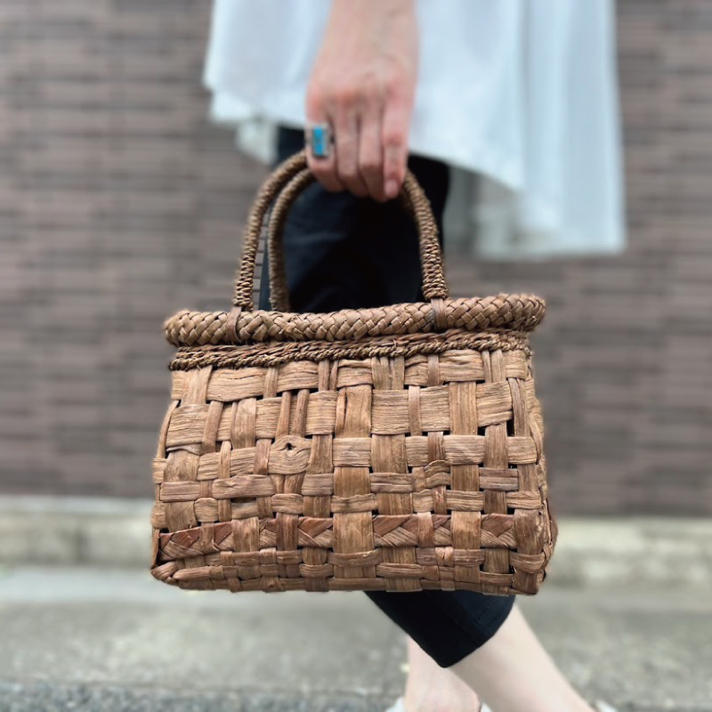 山葡萄かごバッグ 376g W25cm 国産奥会津三島町 伝統的工芸品 | 商品