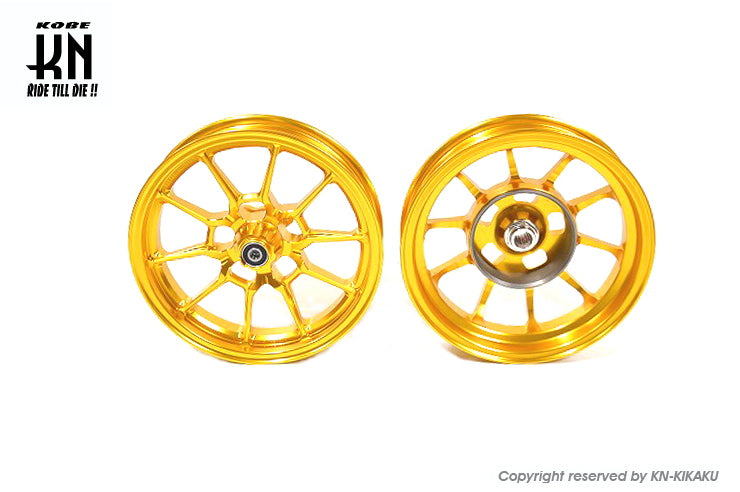 鍛造アルミホイール前後セット【アドレスV125/G(K5-K9)】ゴールド