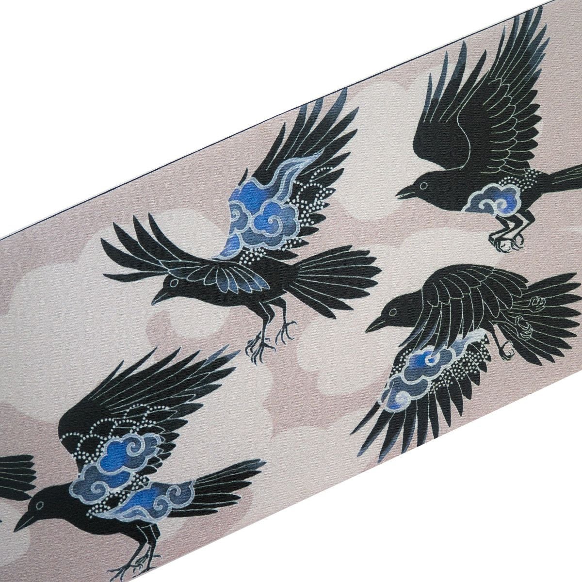 そめもよう】some-pri 半幅帯 「雲八咫烏 桜鼠」 くるり｜着物屋くるり