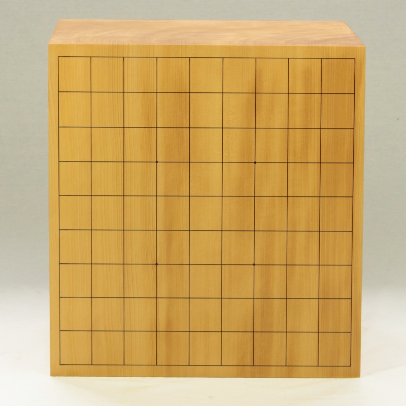 d*3様 国産本榧 碁盤 8寸 足つき ヘソあり 本榧足付碁盤 3寸2分（木裏