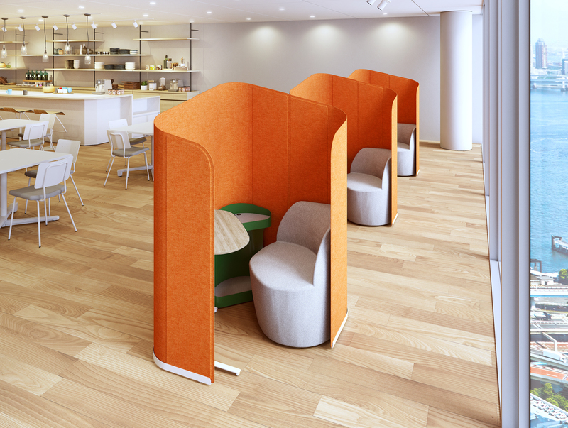 マルチワークブース「co-comori（ココモリ）」発売 | オカムラのプレス