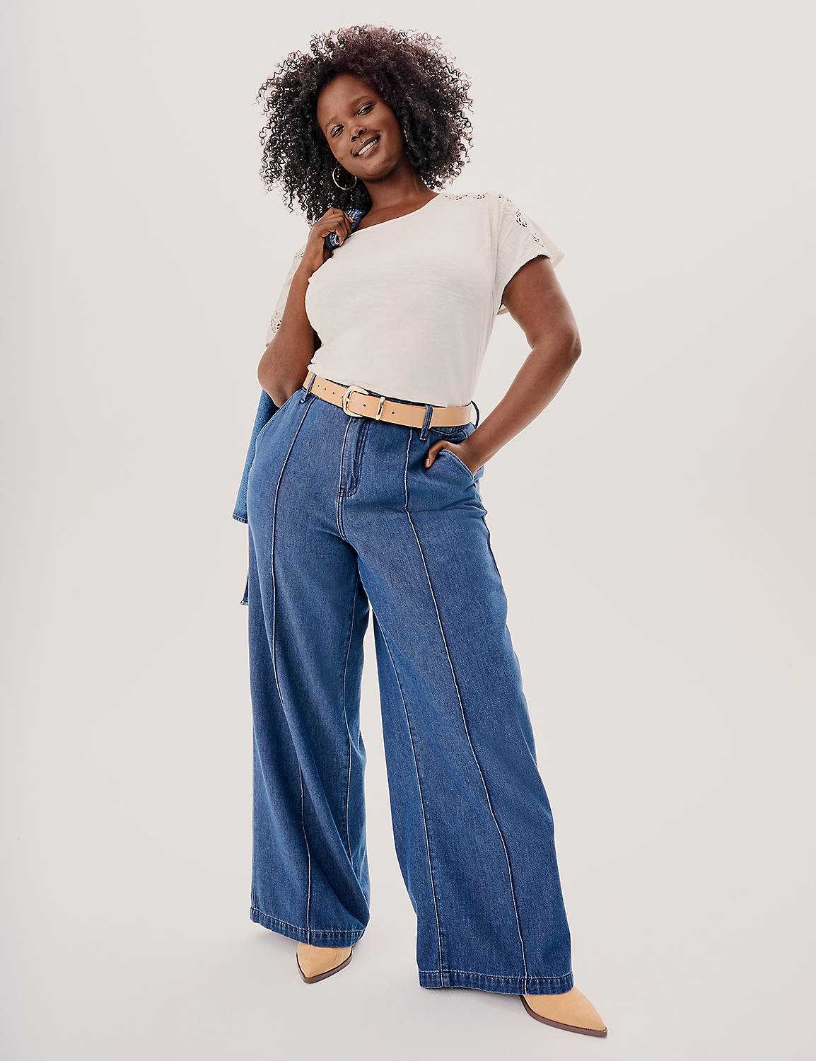 Wide Leg Trouser Jean | LaneBryant