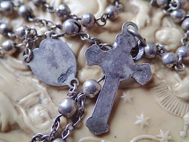 シルバー800製ロザリオ】イタリア・アンティーク＆ヴィンテージ