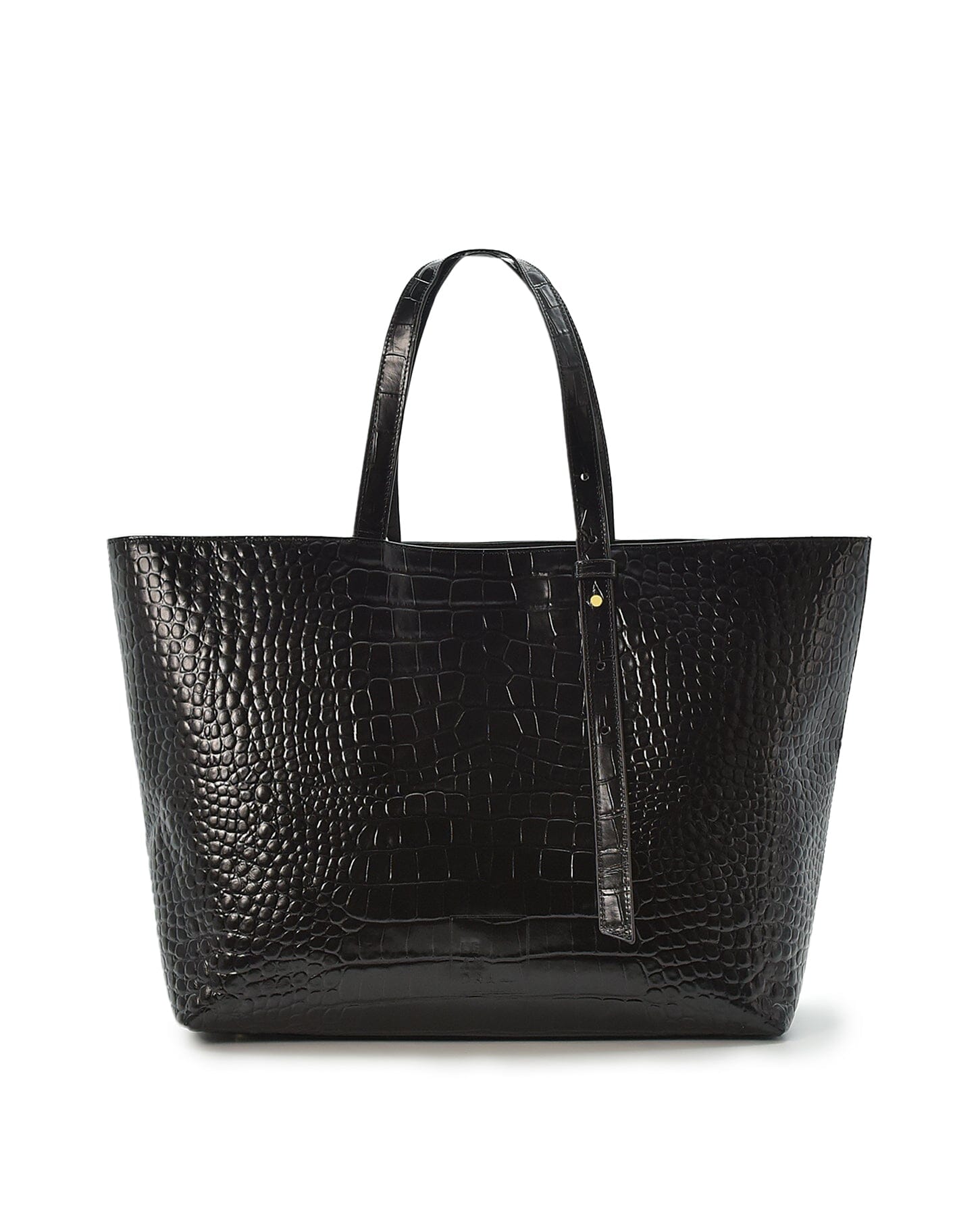 Black Crocodile print Tote Bag – LabelRow