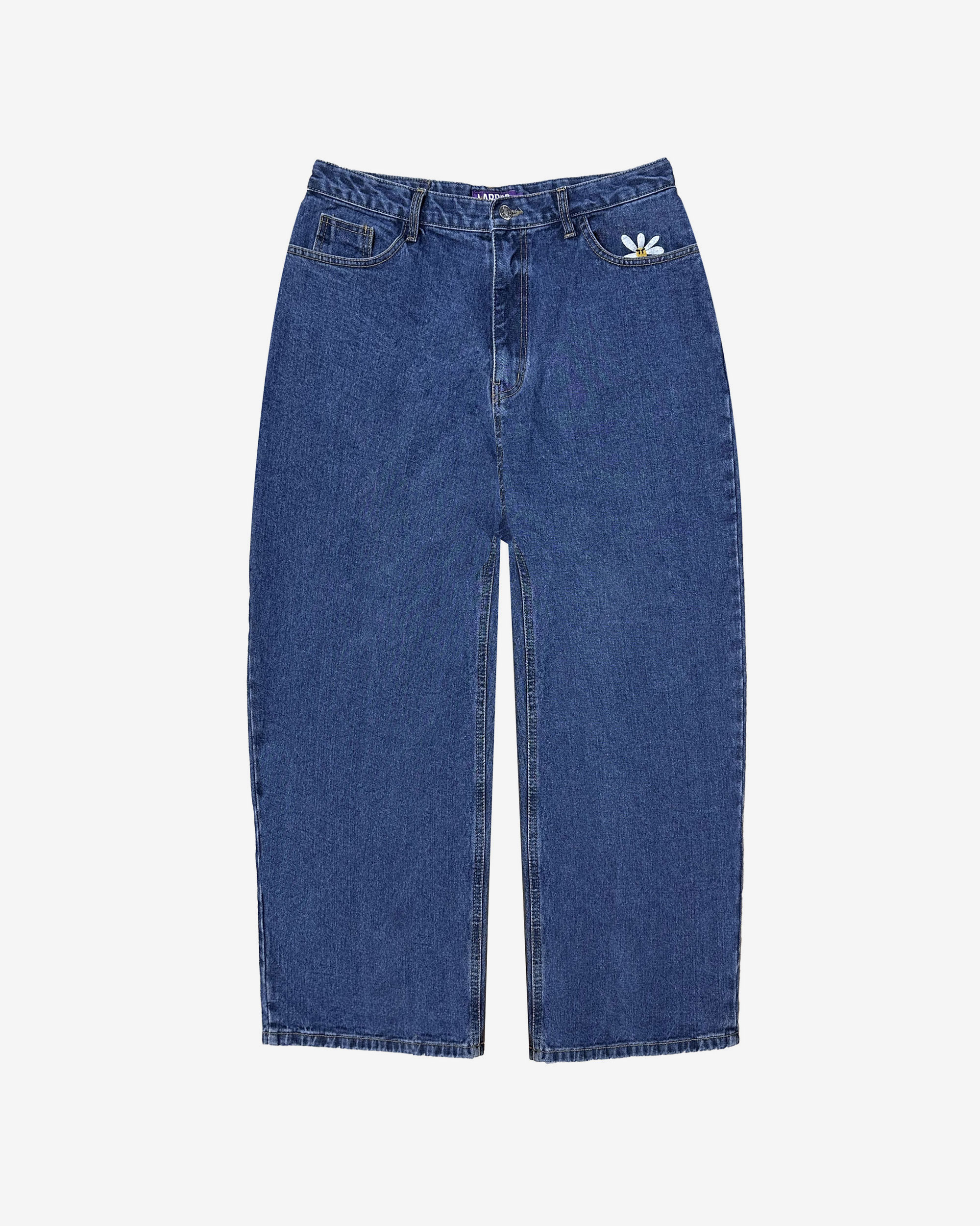 Smart Daisy Baggy Jeans (Indigo) - LABROS