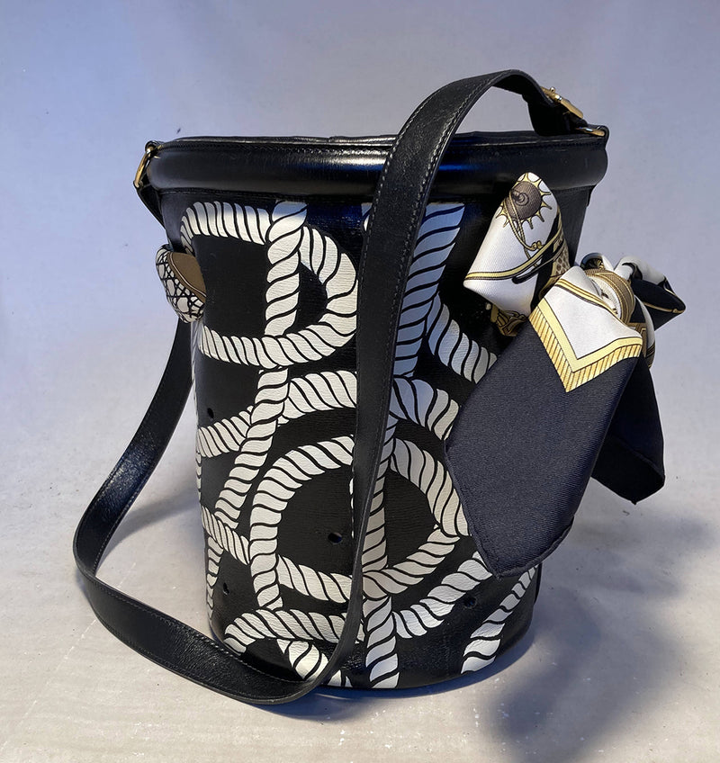 Vintage Hermes Hand Painted Ropes Bucket Bag – Ladybag International