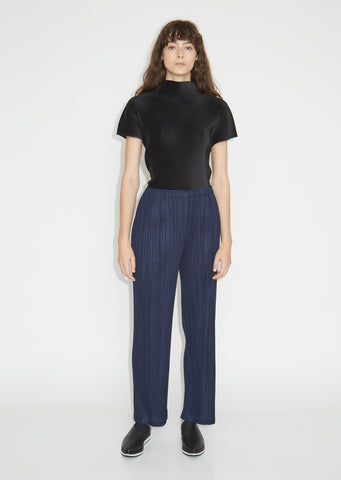 Pleated Pull-On Pants by Pleats Please Issey Miyake- La Garçonne