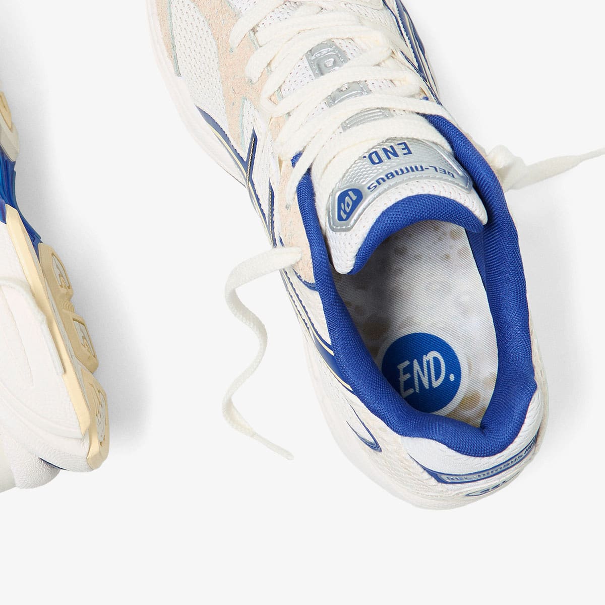 END. x ASICS Nimbus 10.1 Sneaker (Snow White & Sodalite Blue