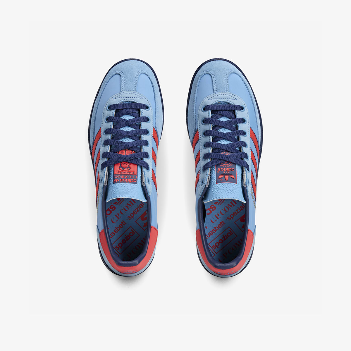 Adidas x C.P. Company SPZL Manchester Sneaker (Light Blue & Bright