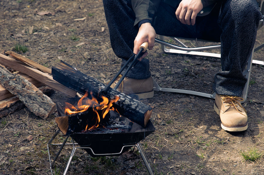 LGASIA】多機能薪バサミ炎群（homura）グリップ赤漆タイプ — LGASIA