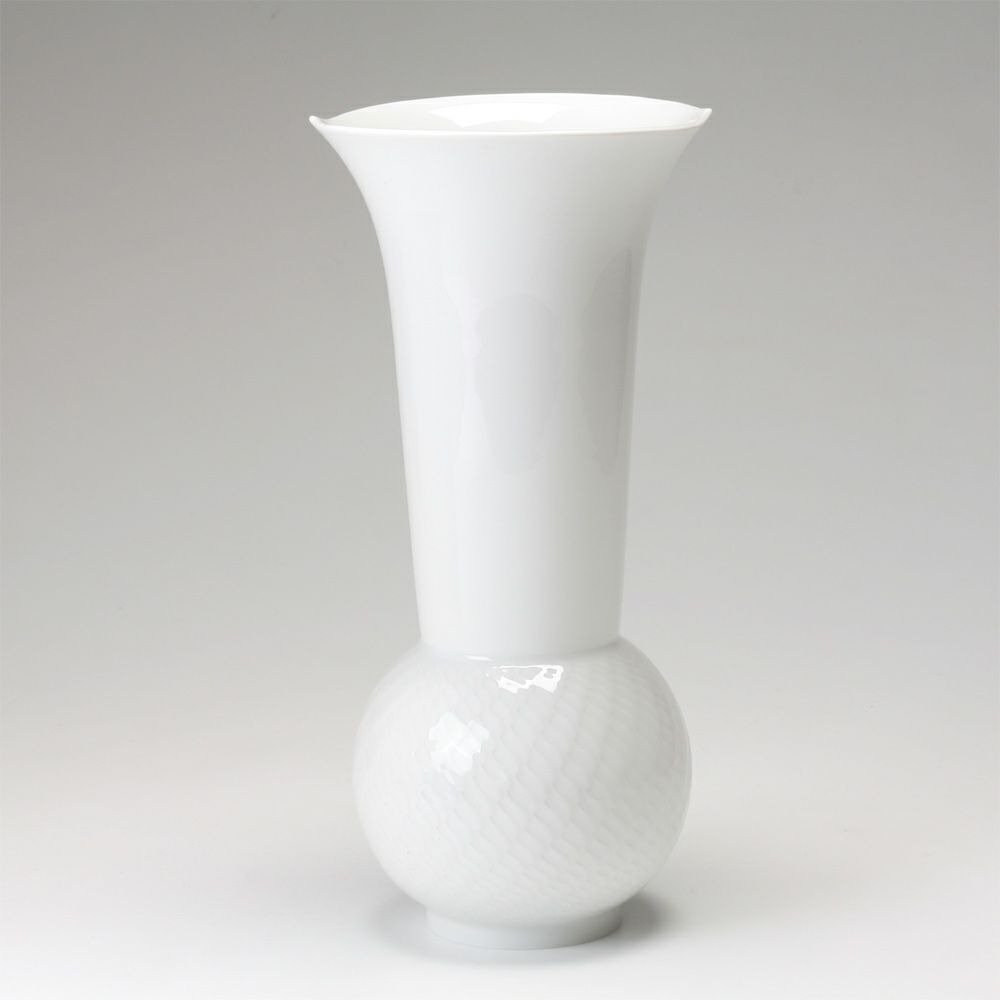 マイセン（Meissen） 波の戯れホワイト 000001／50310 ベース（花瓶