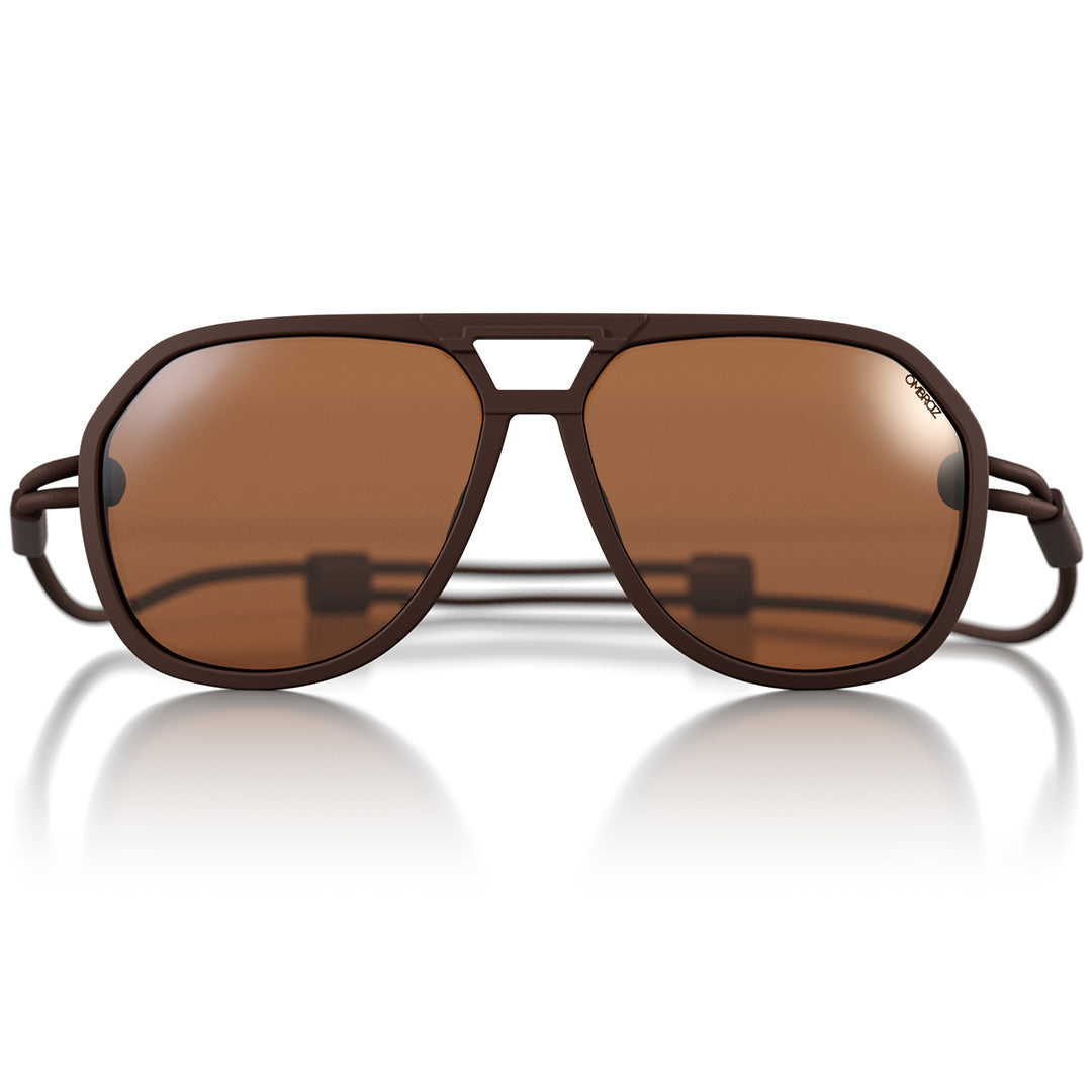 Ombraz Classics Sunglasses | Matte Brown | Lens & Frame - Lens