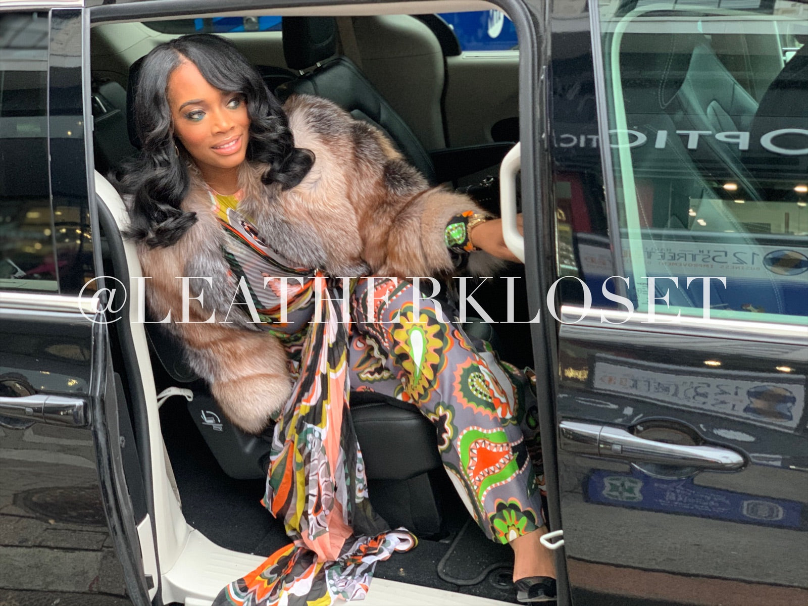 Women's Yandy Crystal Fox Bomber Jacket – LeatherKloset