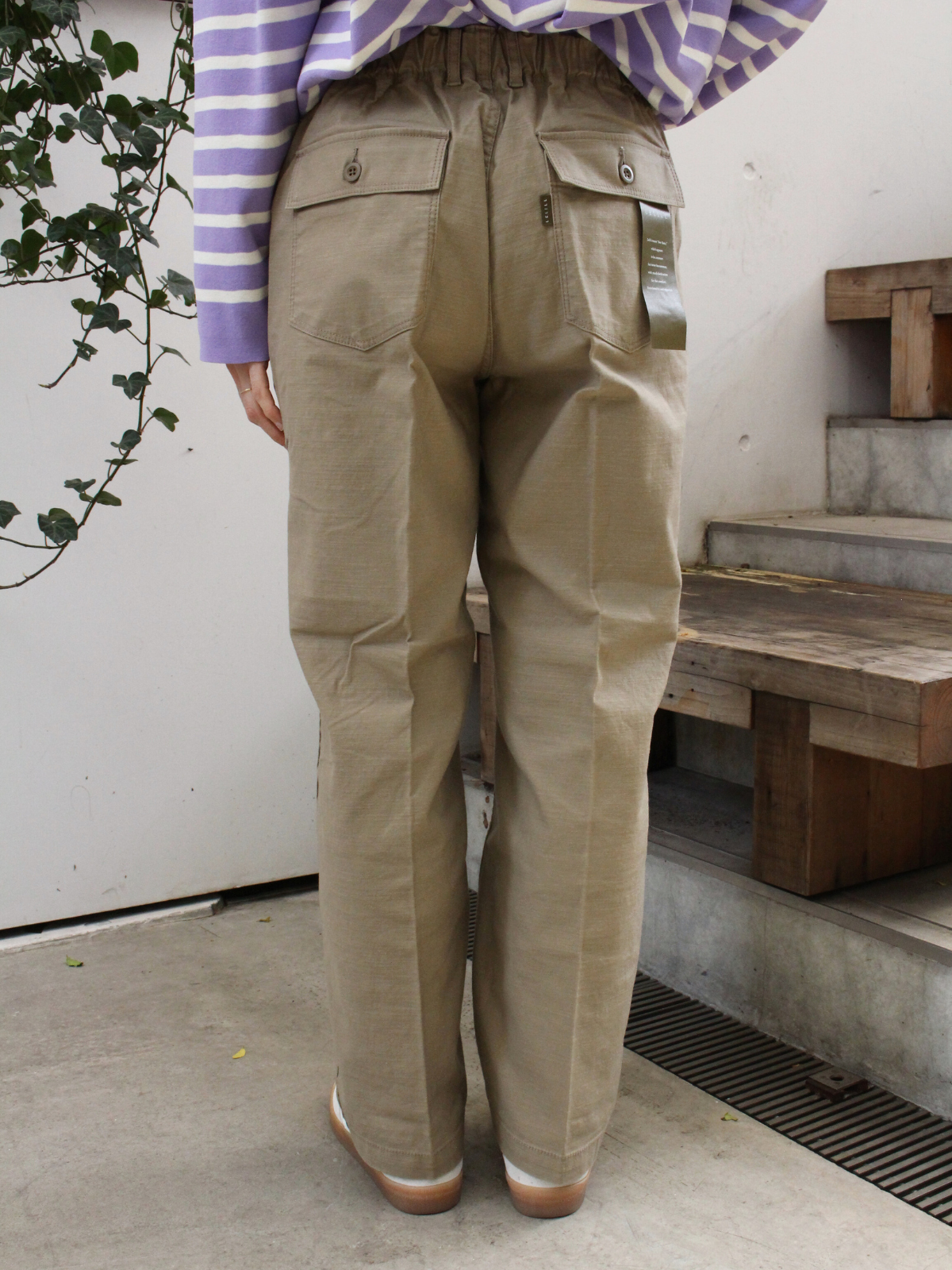 lelill レリル パイプドベイカーパンツ