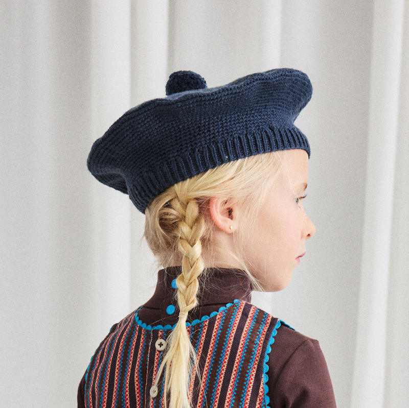 D1】Misha&Puff（ミーシャアンドパフ）2025AW Crochet Beret -Galaxy