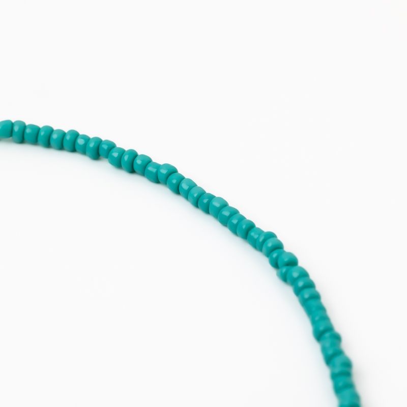 新価格】ターコイズビーズネックレス（ゴールド）【レビューポイント2