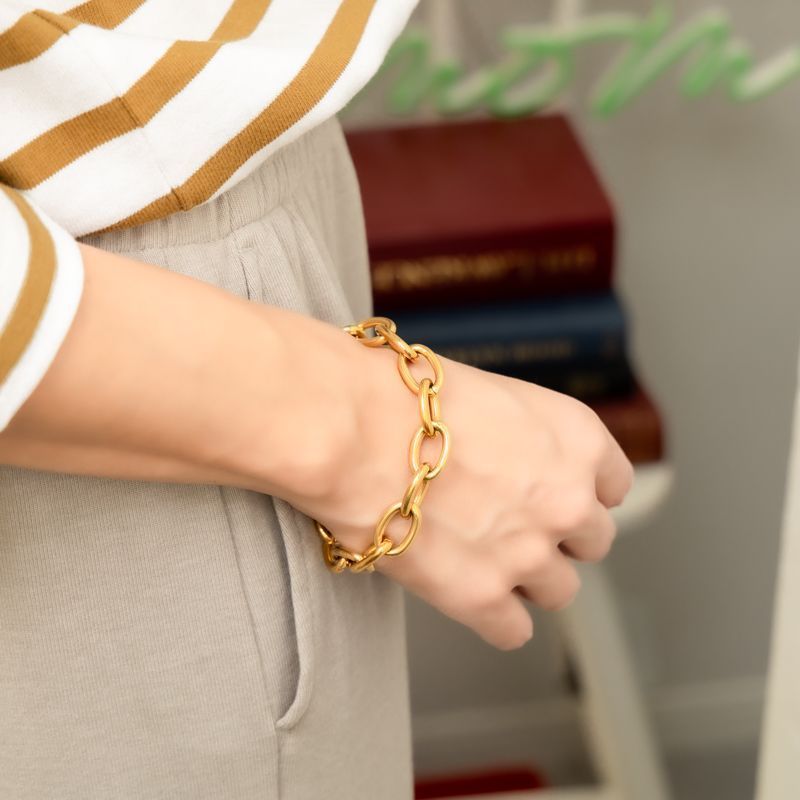 マグネティックチェーンブレスレット（ゴールド／シルバー