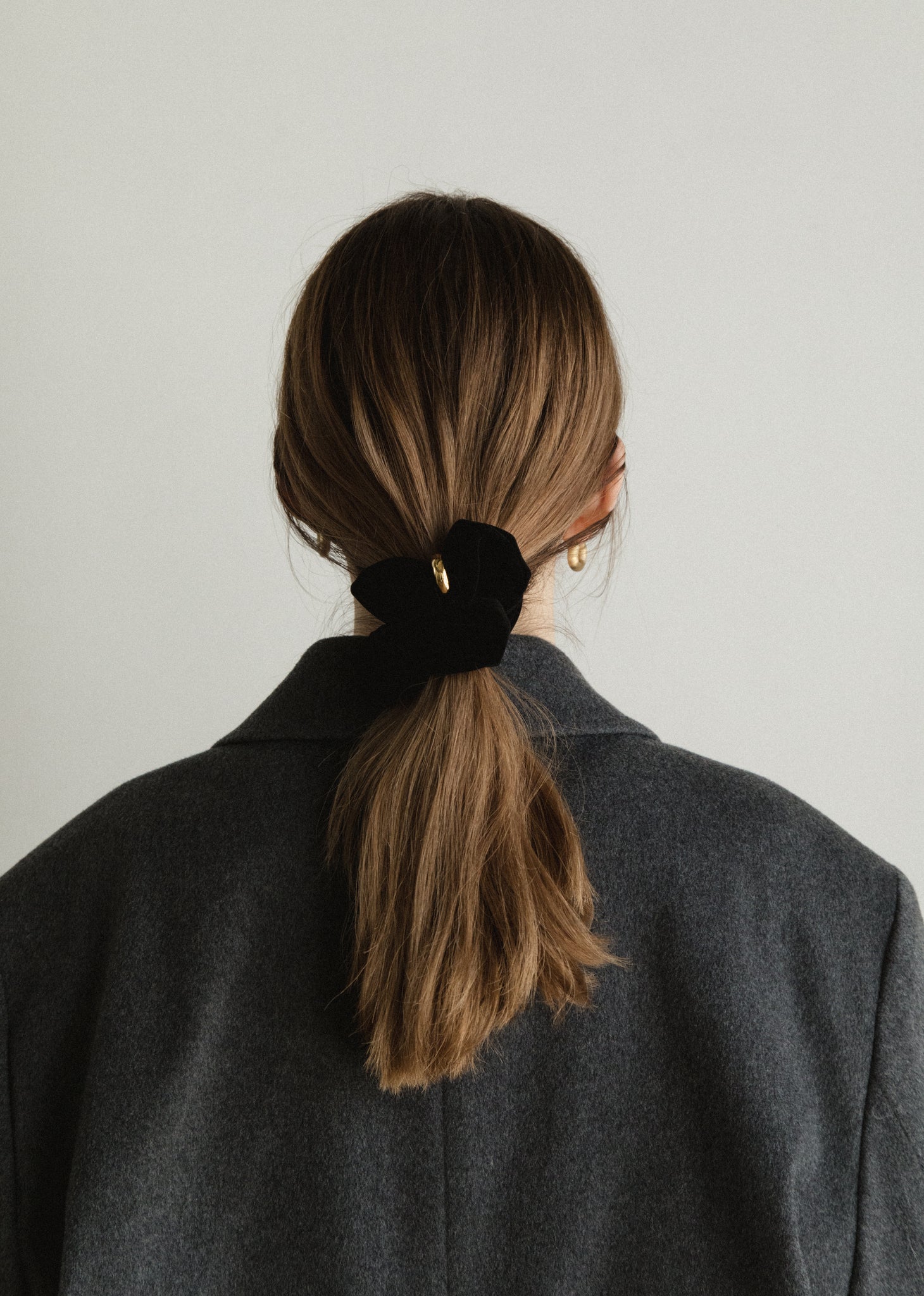 レシチアLETICIA シュシュE-VELVET(BLACK)