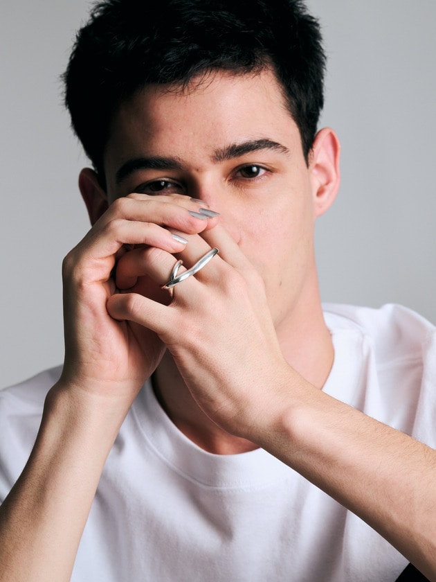 シルバー ダブルフィンガーリング｜リング｜LAMBDA(ラムダ) ジュエリー