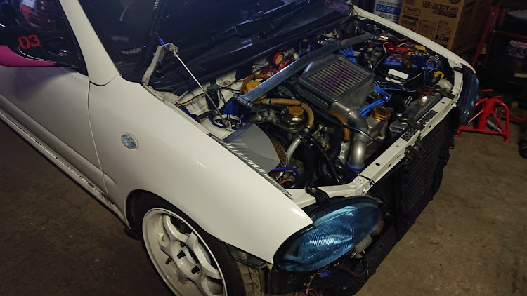 ヴィヴィオRX-Rの部品交換・試走・エアロ破壊・野生動物にはお気を付け