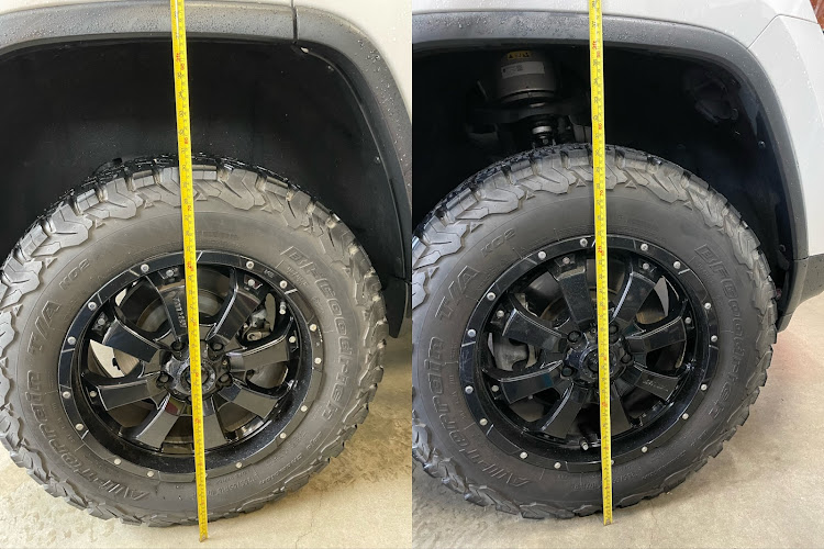 グランドチェロキーのロワリングキット・エアサス・DIY・メルカリでお