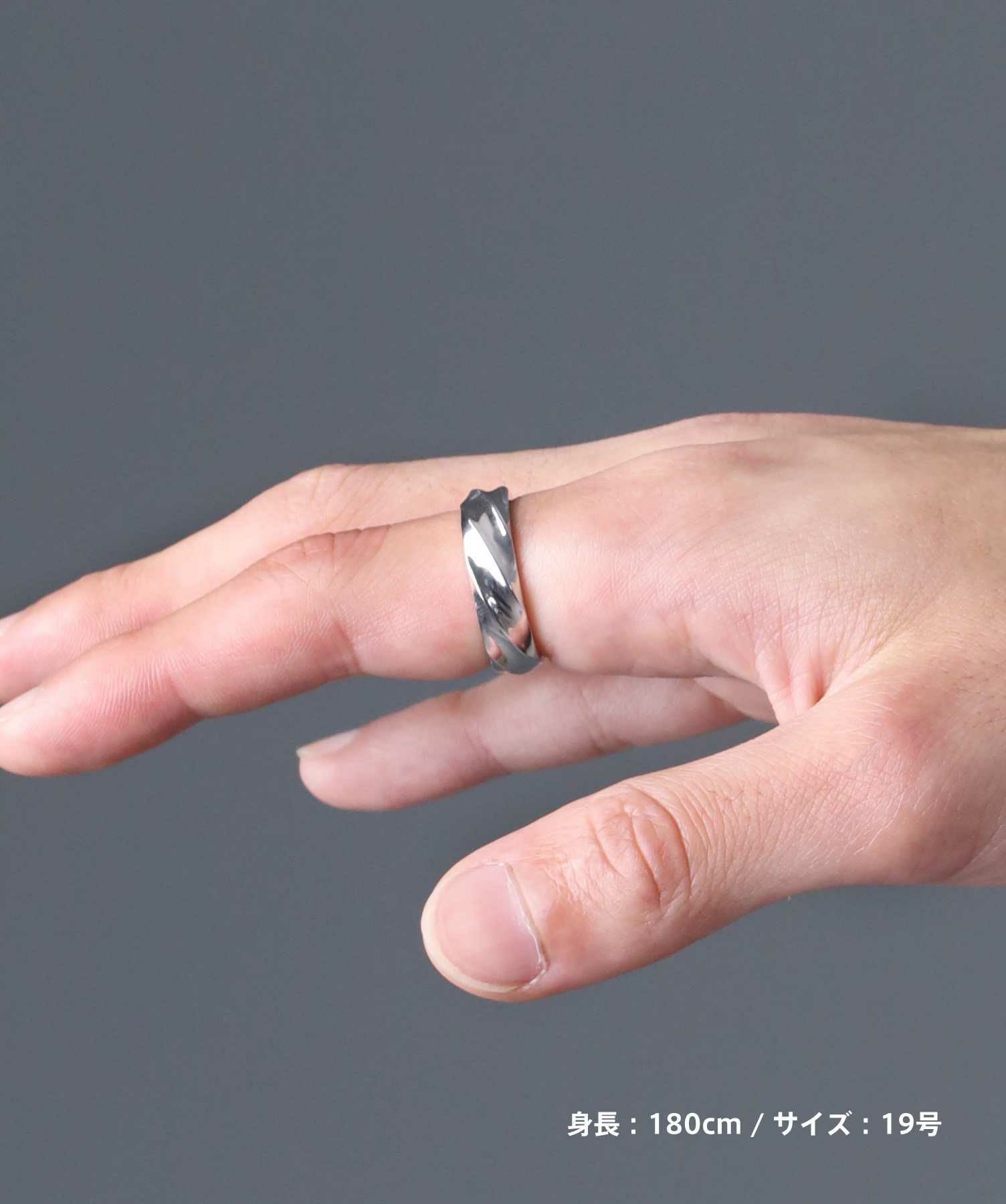 for Gift”ツイストテクスチャーリング（6mm幅）/シルバー925 | LION