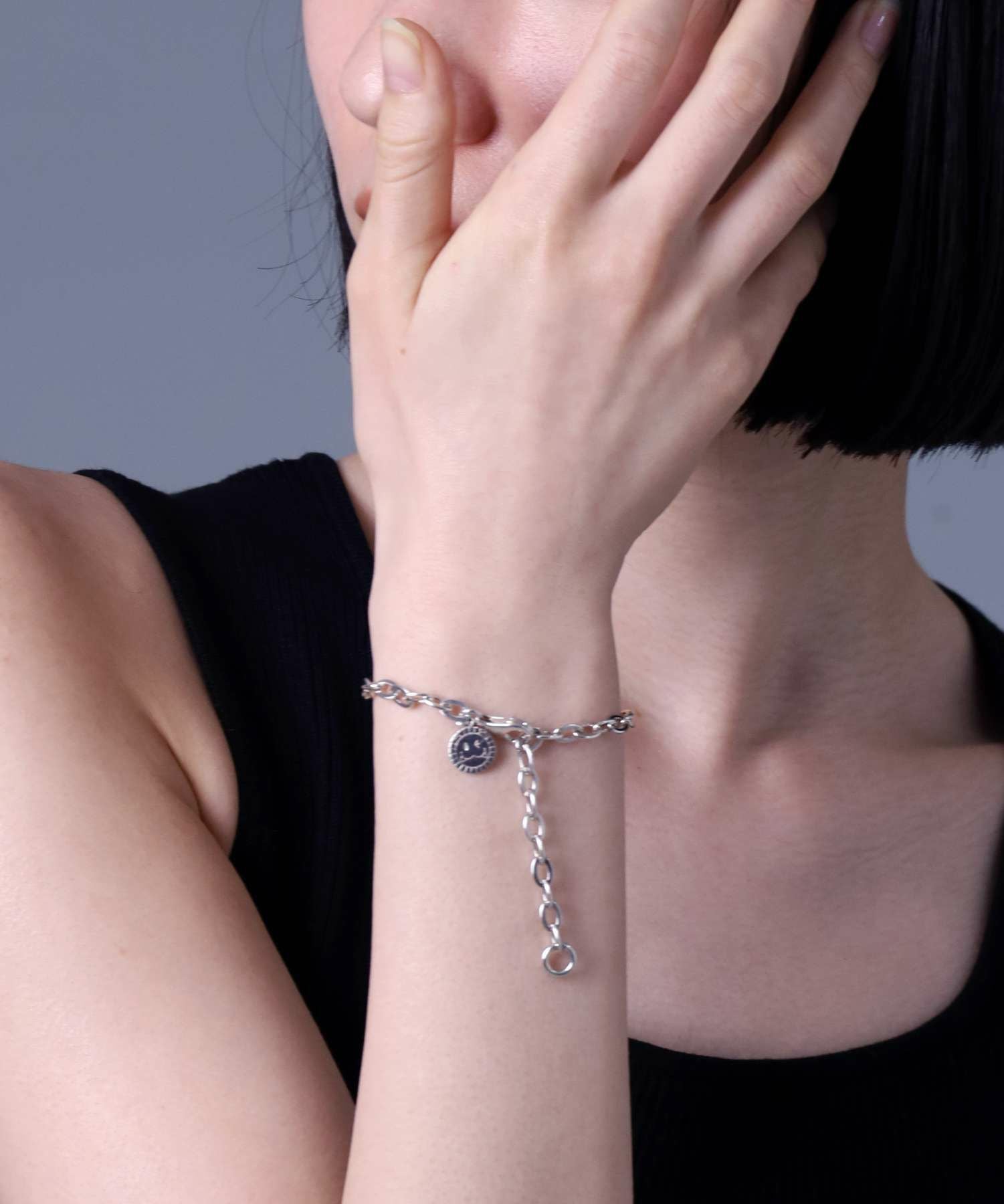 LEO”ファインチェーンブレスレット（クリップ/LEO）/シルバー925