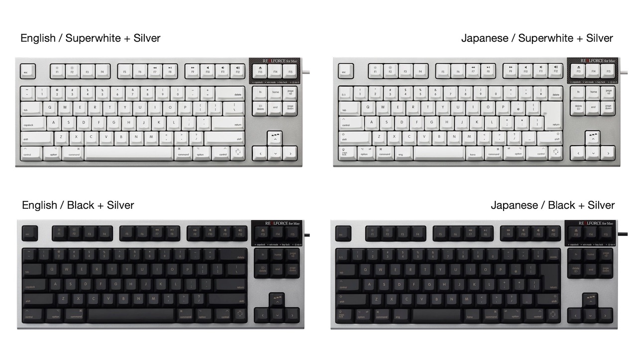 REALFORCE R2 東プレ キーボードUS配列 Mac用 for mac R2 Mac対応 英語