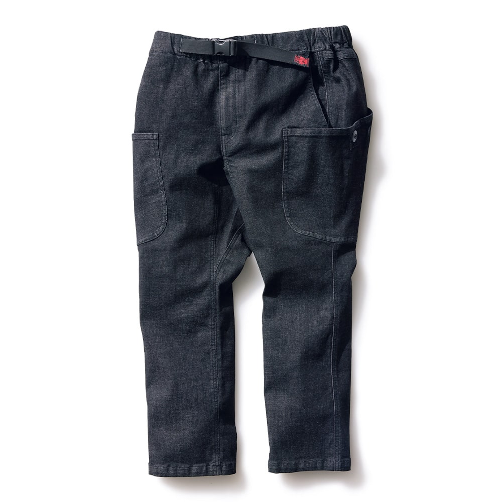 ブラックデニムクロップドパンツ : 小学館百貨店