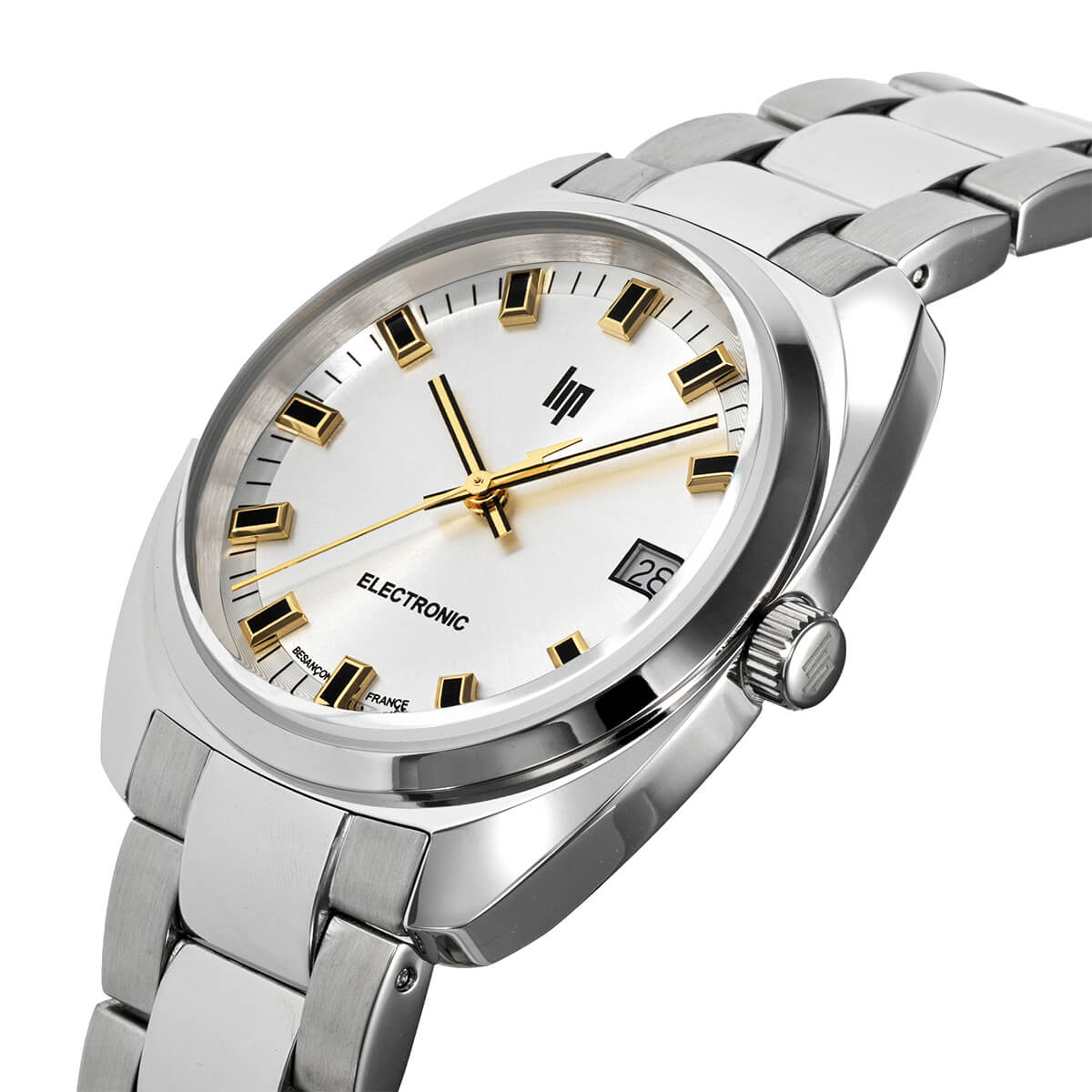 GDG ジェネラル・ド・ゴール 35 シルバー ステンレススチールバンド