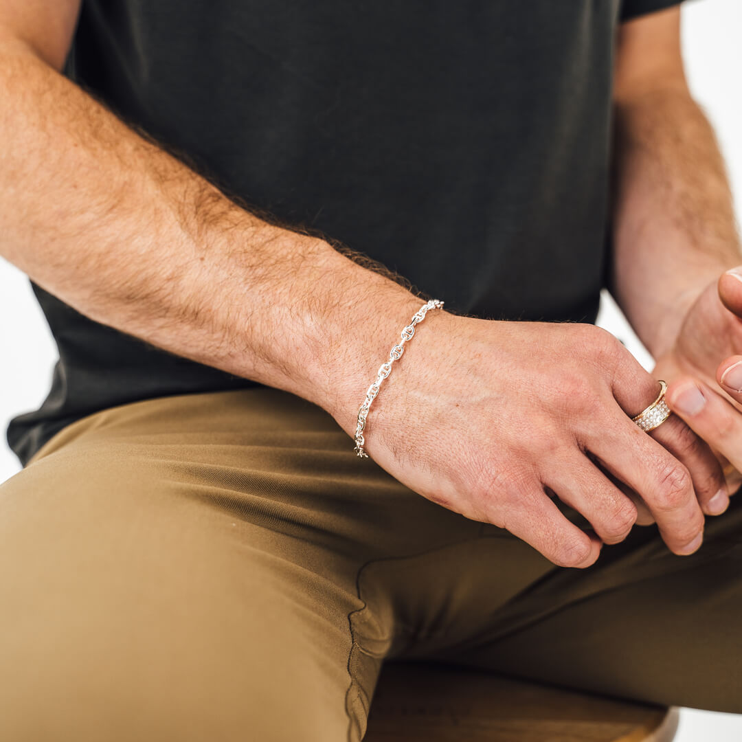 Silver Anchor Bracelet - 925 Sterling Silver | Lirys Jewelry