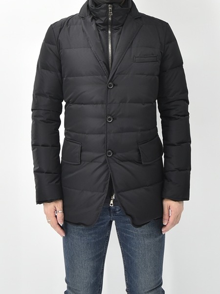 wjk ダブルジェイケイ ダウン ジャケット レイヤード テーラード