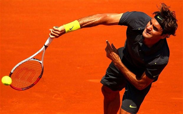 2012 全仏OP フェデラーが史上最多となるグランドスラム通算234勝で3