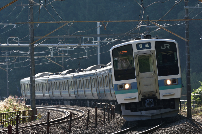 あずさ71号」「かいじ186号」 （中央本線／初狩－笹子） 2015年09月19