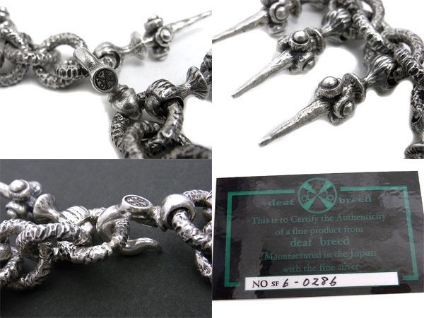 deaf breed/デフブリード【証明書付/Gackt着】B-3/ブレスレットをお