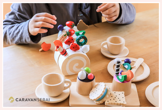 木のおもちゃ「ミラン(Milan)」様の商品撮影 | おままごとキッチンや