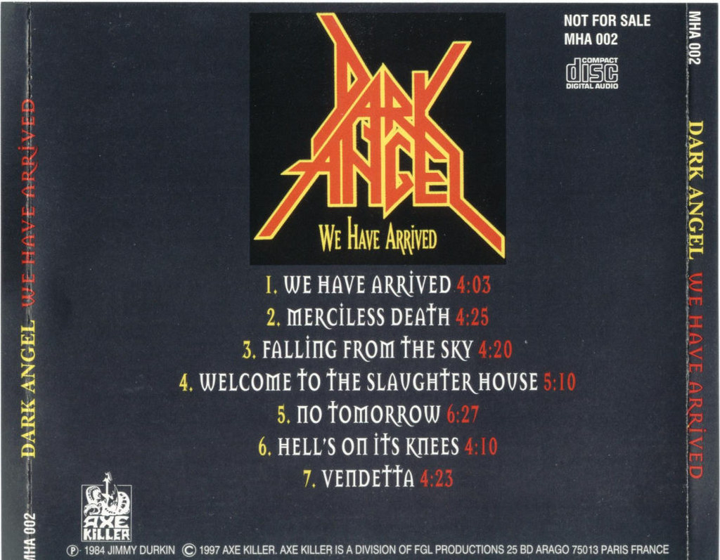 Dark Angel - 1985 - We Have Arrived (Back) | Dave Smith | Flickr