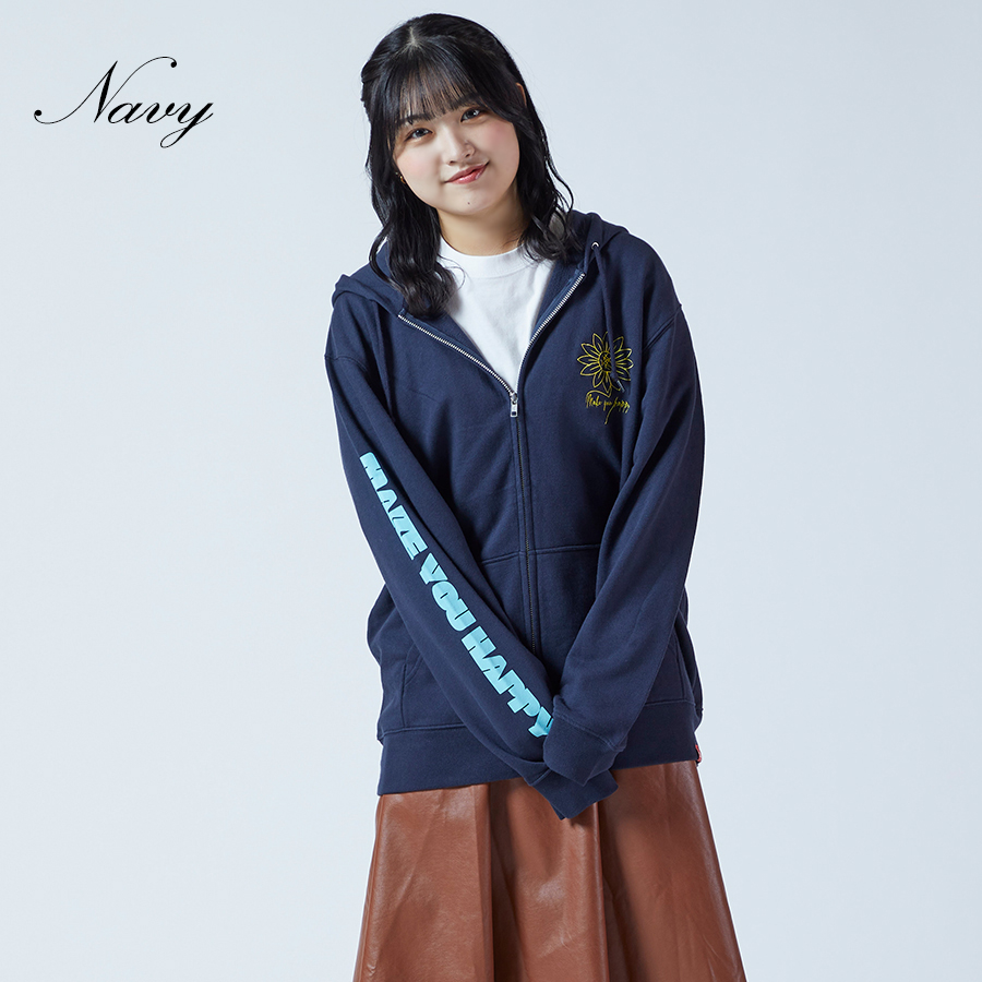 受注期間限定！道枝咲コラボ企画！コラボZIPパーカー◇道枝咲