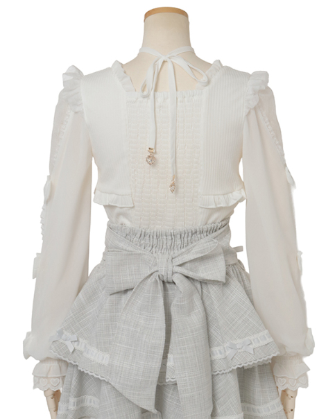 予約商品】フリルハートリボンスリーブトップス ｜ LIZ LISA（リズリサ