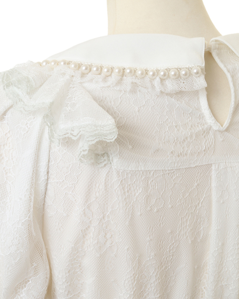 スピンドルレースラッフルブラウス ｜ LIZ LISA（リズリサ）公式通販