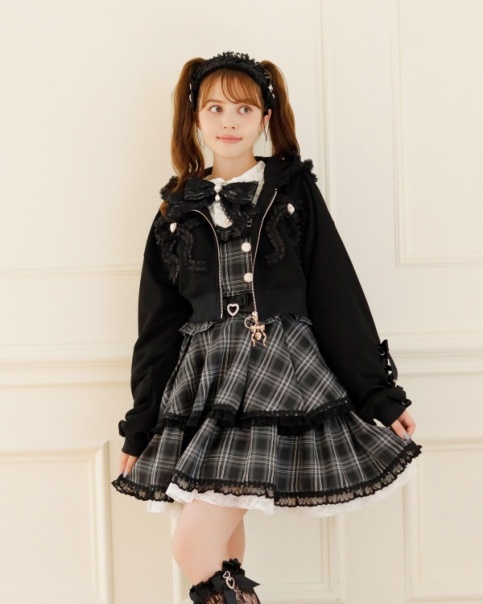 フリルリボンクロップドパーカー ｜ LIZ LISA（リズリサ）公式通販