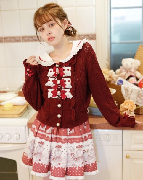 はしごレースハートフリルカーディガン ｜ LIZ LISA（リズリサ）公式