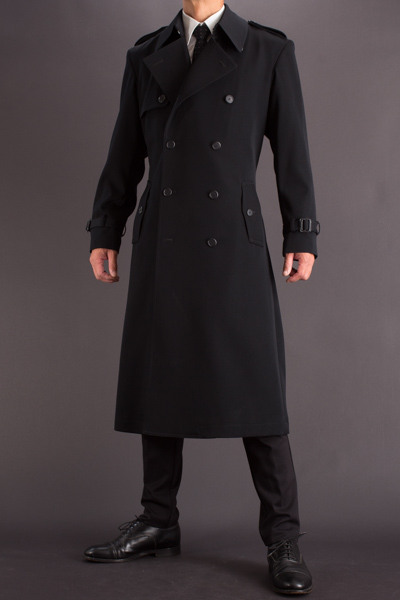 ロングコート着丈長め、着丈120cm ダブルトレンチコート 、【ロング