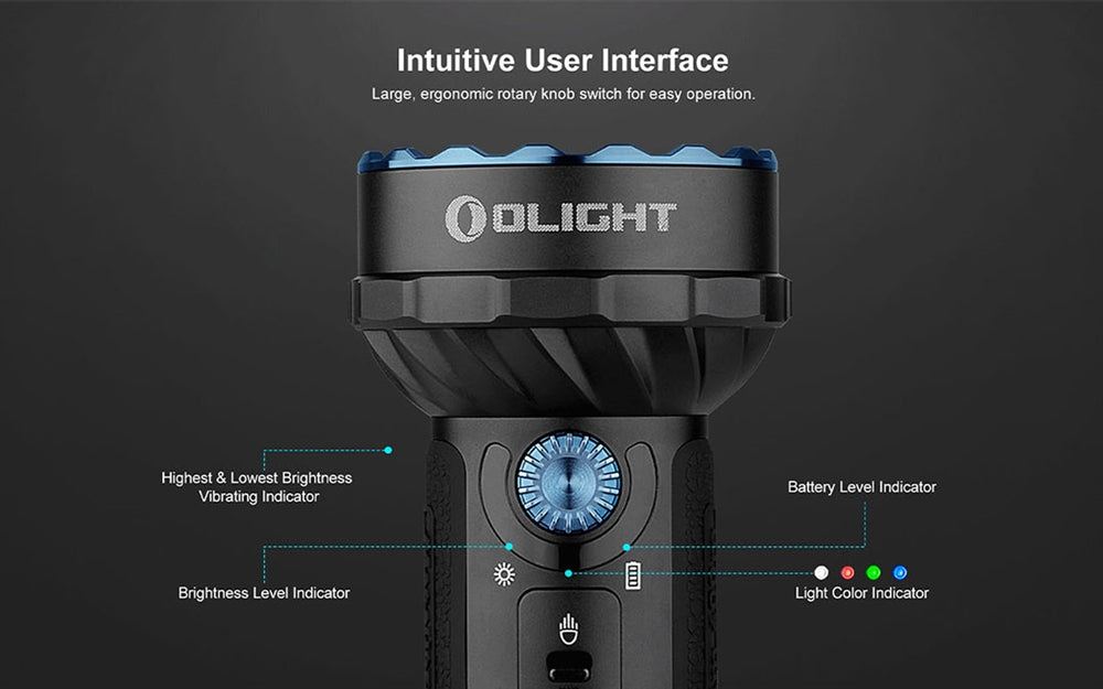 Olight Marauder Mini 7000 Lumen Rechargeable Flashlight with Spot