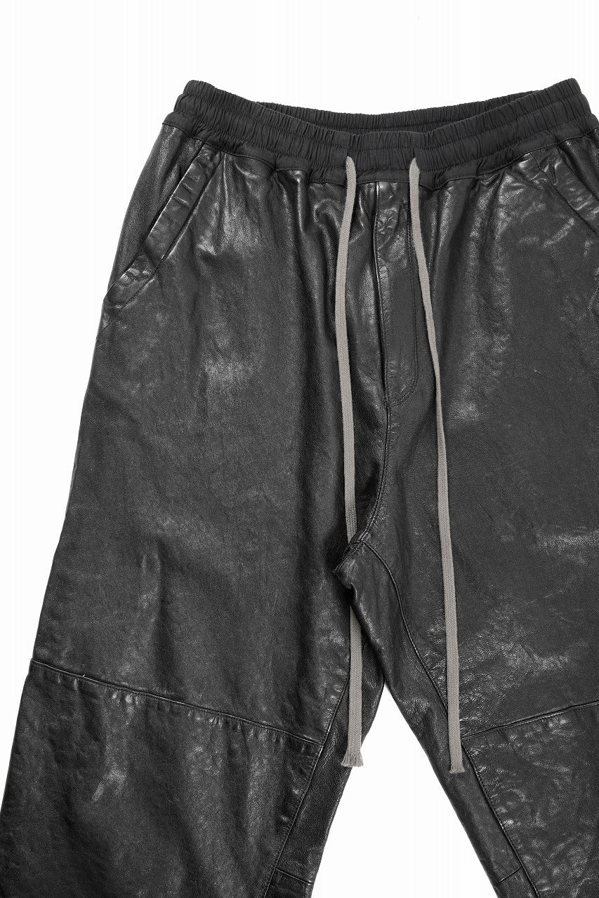A.F ARTEFACT EASY SAROUEL WIDE PANTS / GOAT LEATHER (BLACK)の商品